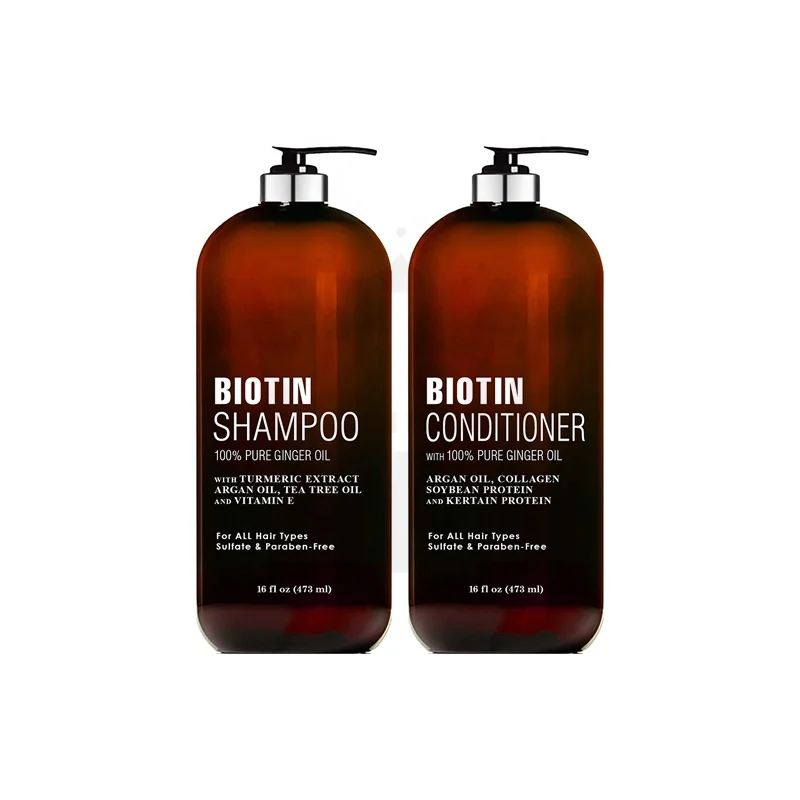 

Private Label Collagen Extra Strength Biotin Shampoo And Conditioner Set With Keratin Protein Sulfate Free For All Hair Types