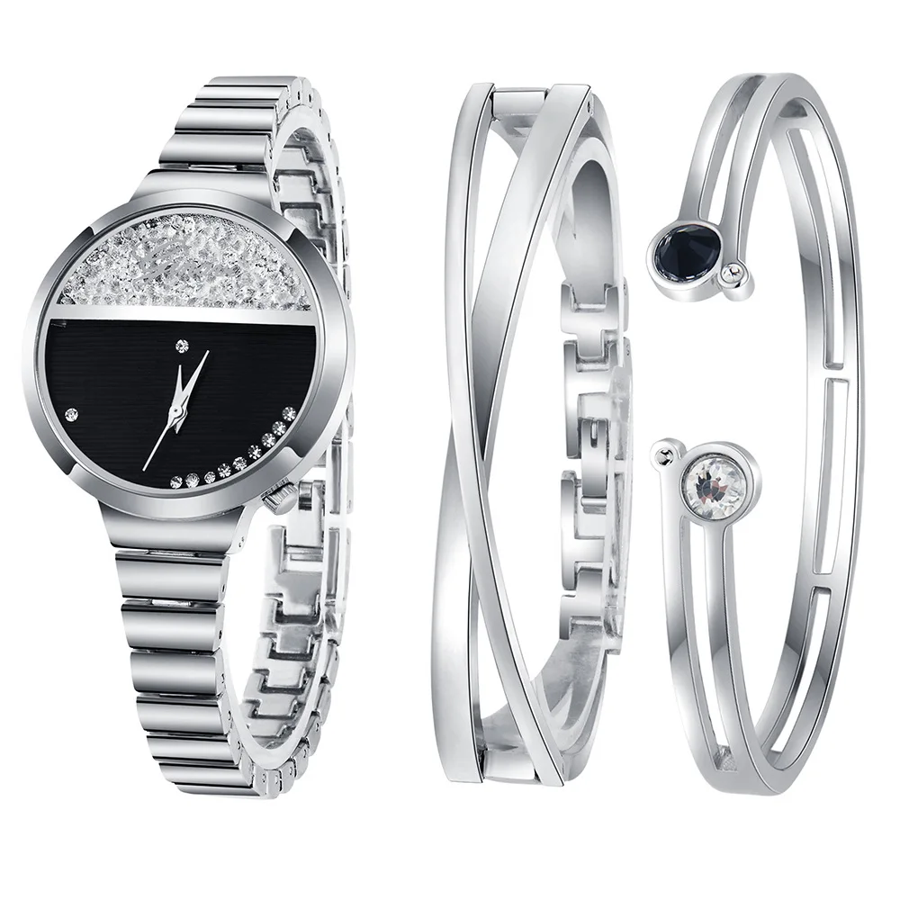 

High quality wholesale 3pcs bangle gift watch gift box set