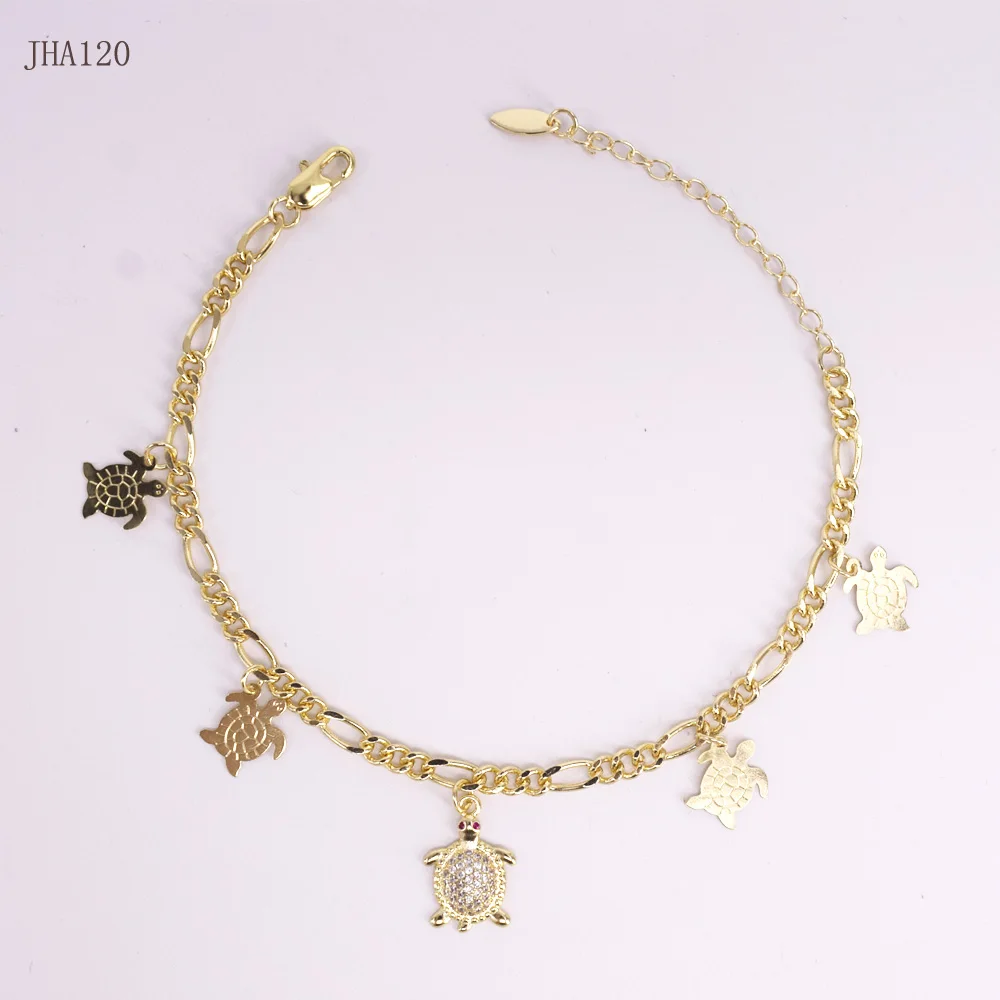 

JHA120 women's jewelry wholesale funny turtle Bracelet, Gold plated color
