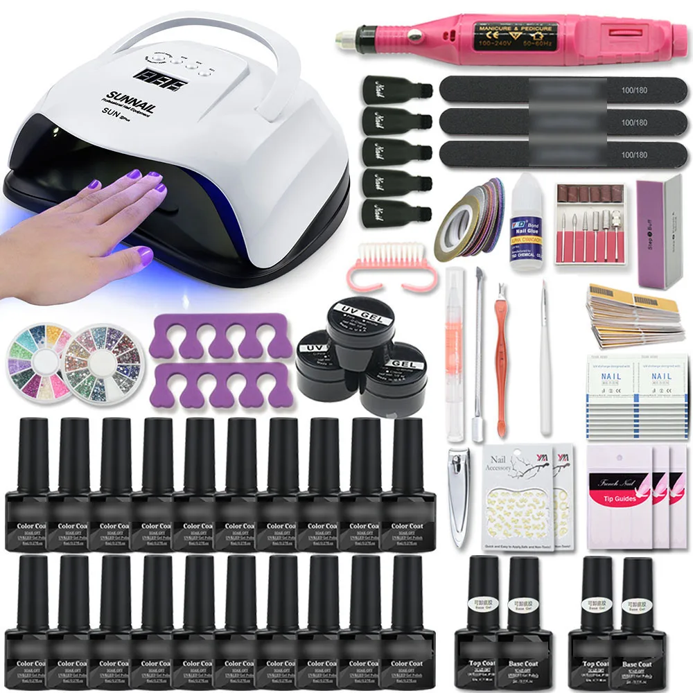 

MEETNAIL nail supplies salon uv gel nail kits with nail drill base coat top coat 8ml customed private label 80colors, 80 colors