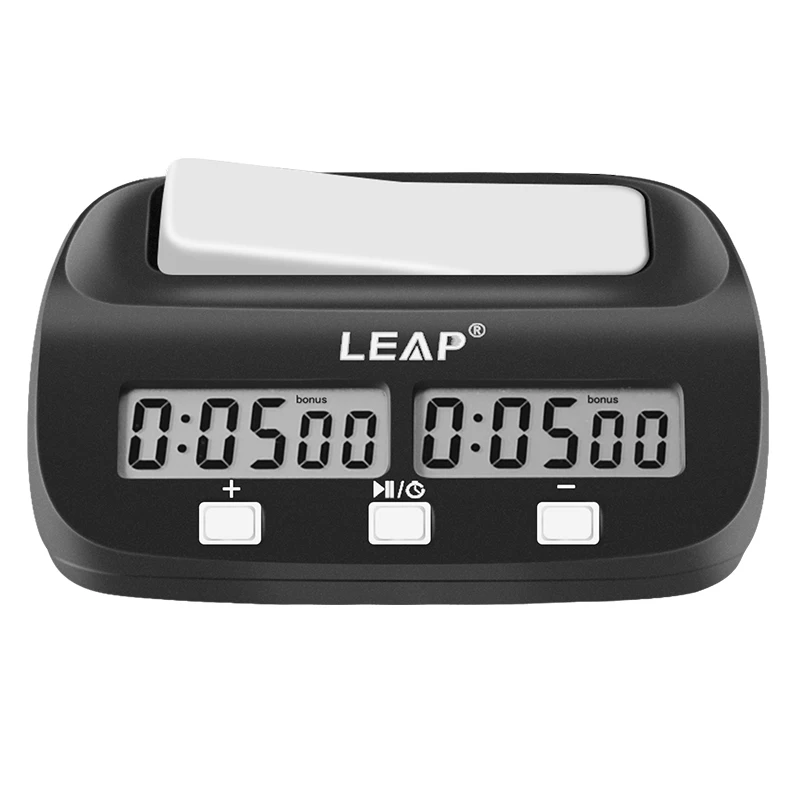 

Chess clock with certificate LEAP TIMER, Black+brown
