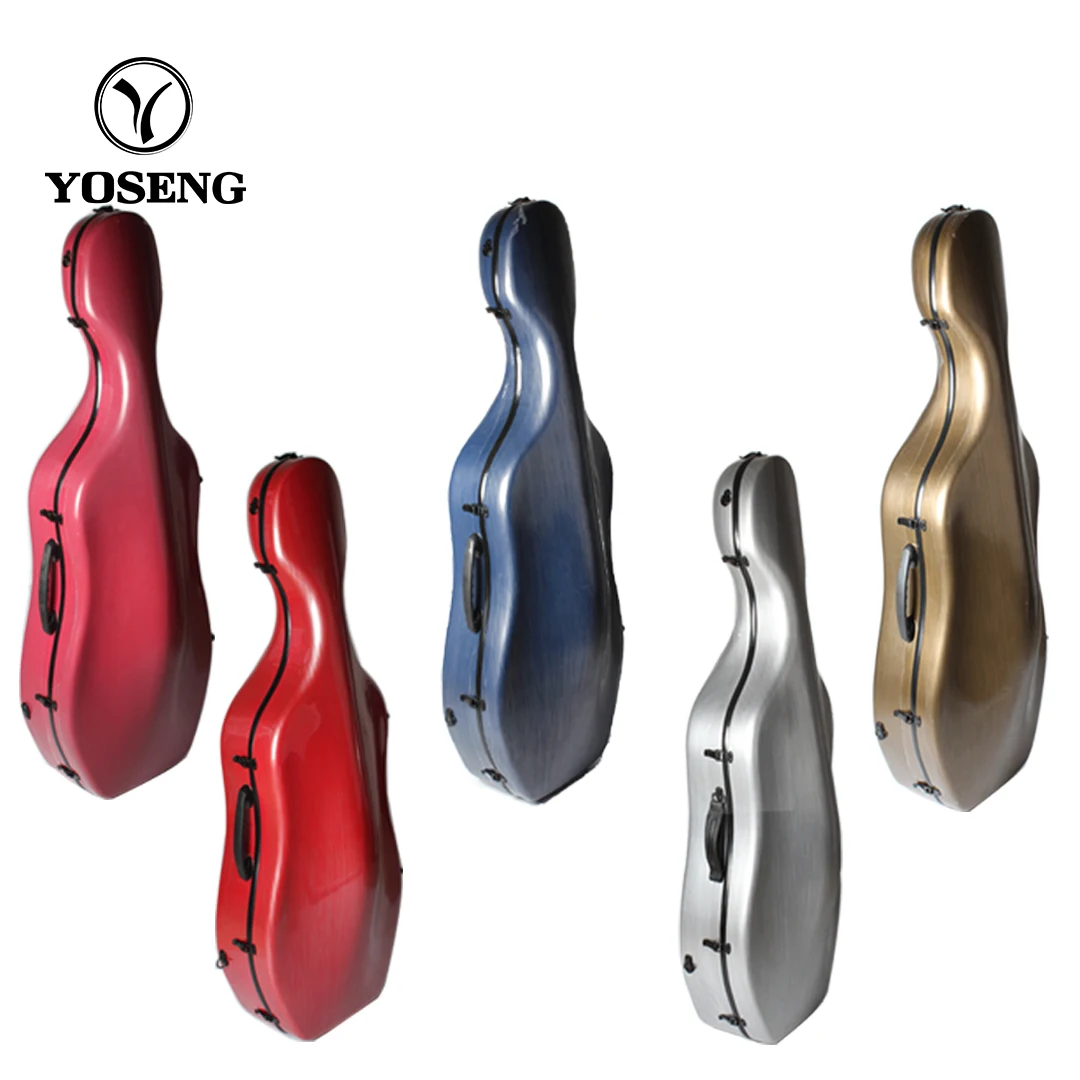 

Cello case 4/4-1/4 carbon fiber cello hard case strong compression resistance, Customized color