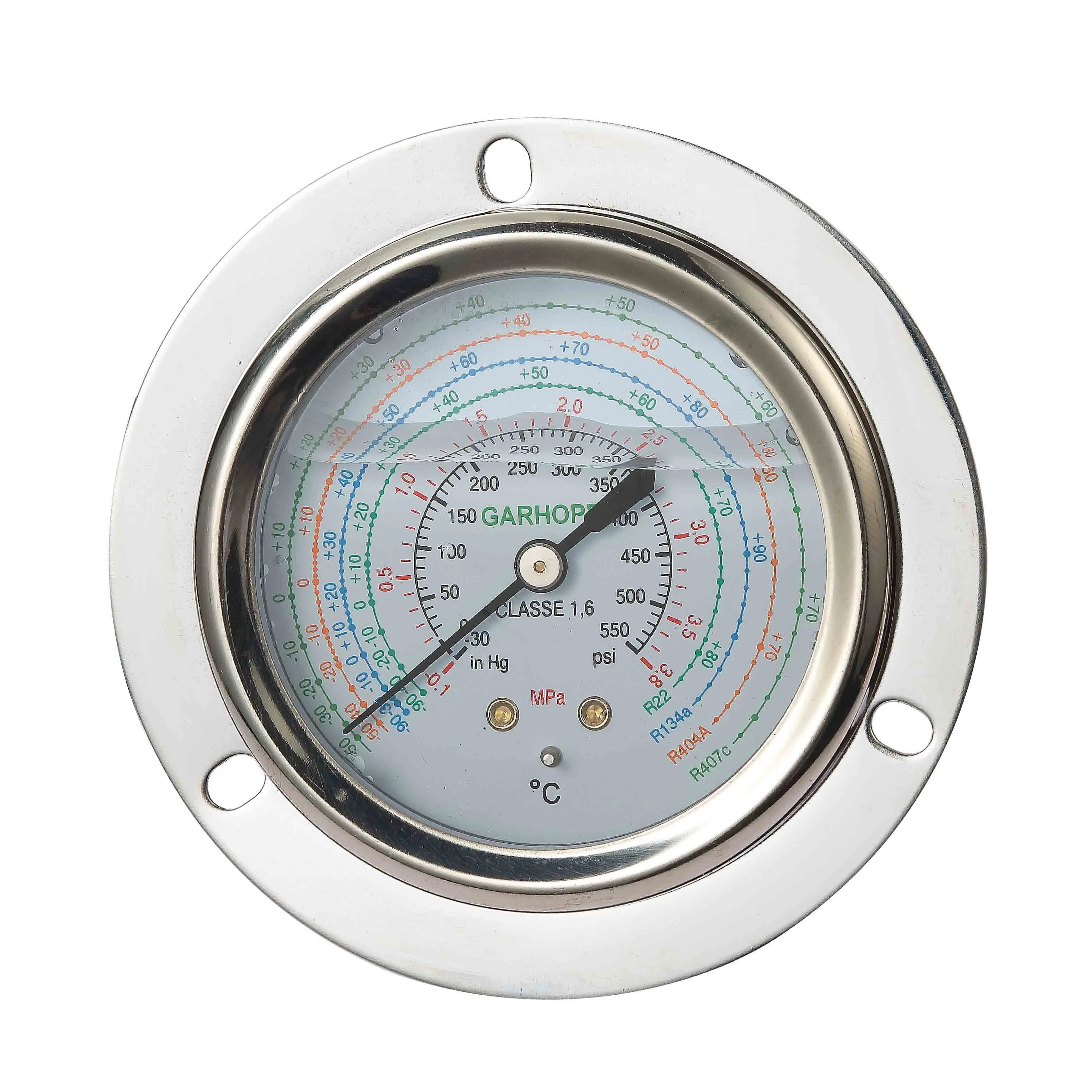 2.5'' Liquid Filled Refrigeration Gauge 0.13.8mpa/psi
