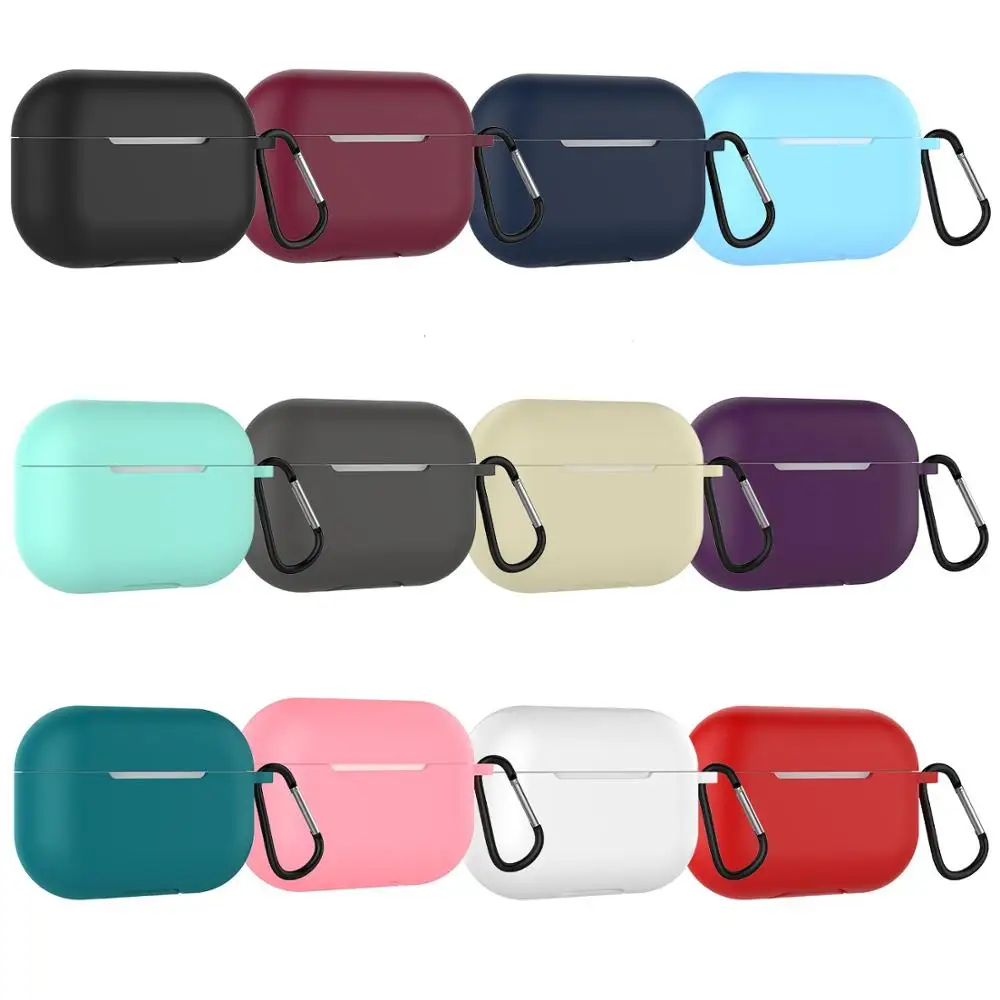 
Newest Silicone Case For AirPods Pro Cover Full Protection Soft Case For Airpods 3 Earbuds 