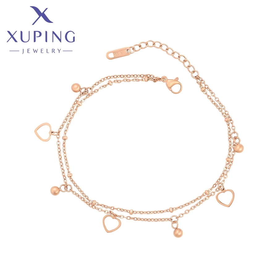 

A00901870 xuping jewelry New hot sale fashion heart bracelet rose gold bracelet romantic simple elegant women bracelet