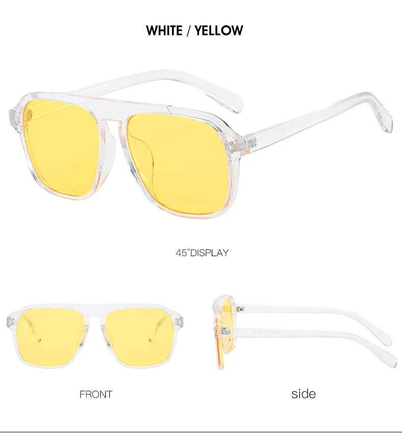 EUGENIA Elegant Fashion Sunglasses For Women Transparent Candy Color Luxury Sun Glass