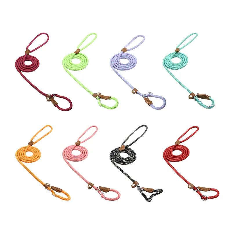 

Solid Color Firm Nylon Pet Traction Rope Leash Adjustable Training Dog Traction Rope, Picture