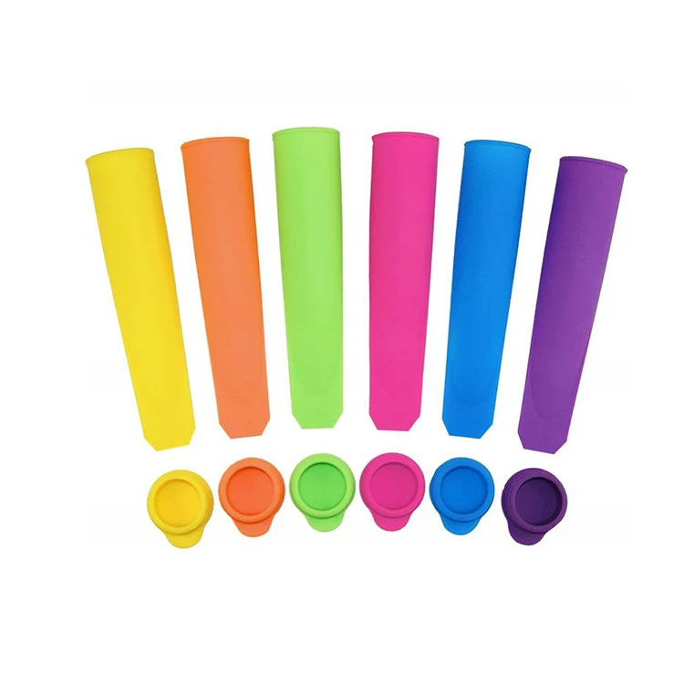 

Food Grade 6 Pieces Silicone Ice Molds with Lid For Home Ice Maker Tool