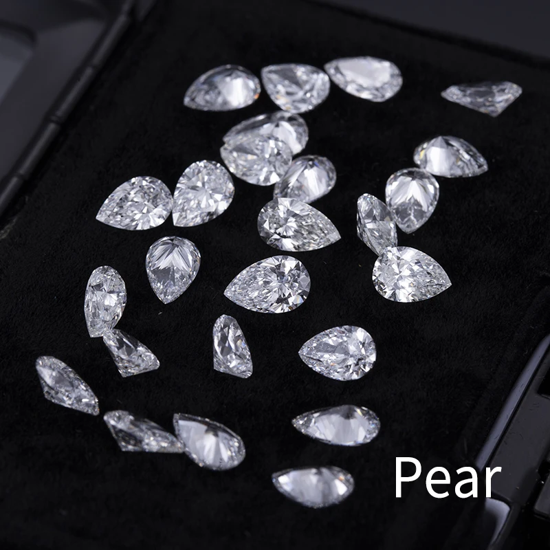 

2X3mm - 5X7mm DEF VS Melee Pear Cut Lab Grown Diamond