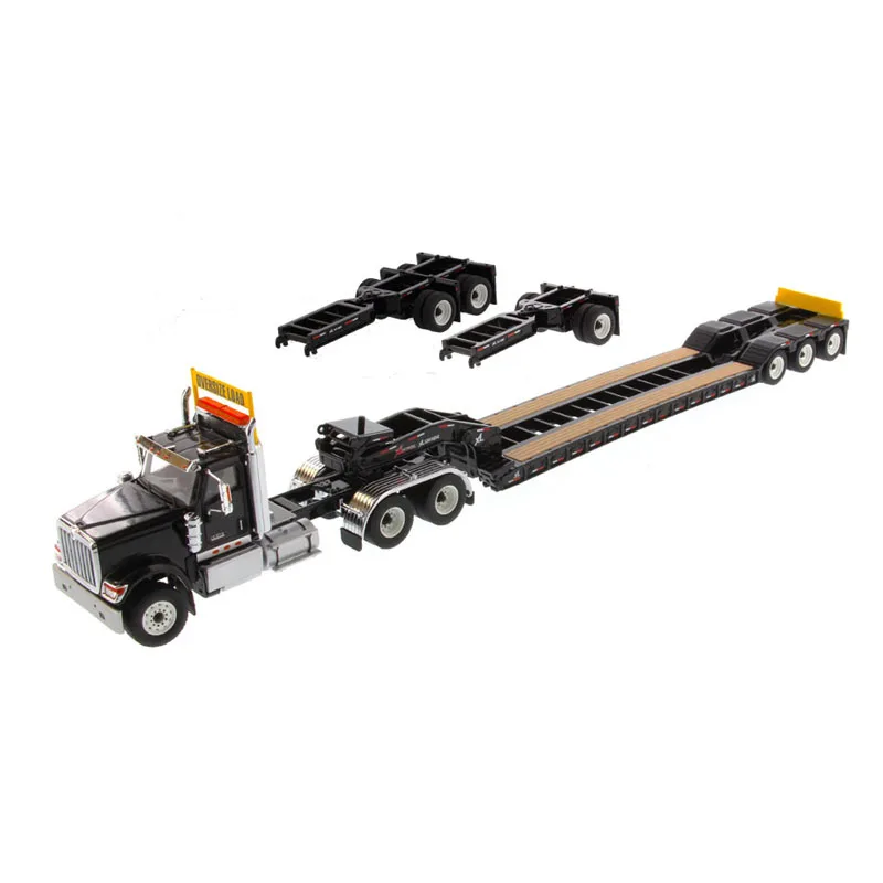 

Dm-71017 1:50 International Hx520 Tractor With Xl 120 Lowboy Trailer In Black Toy Diecast Toy Vehicles Truck Trailer