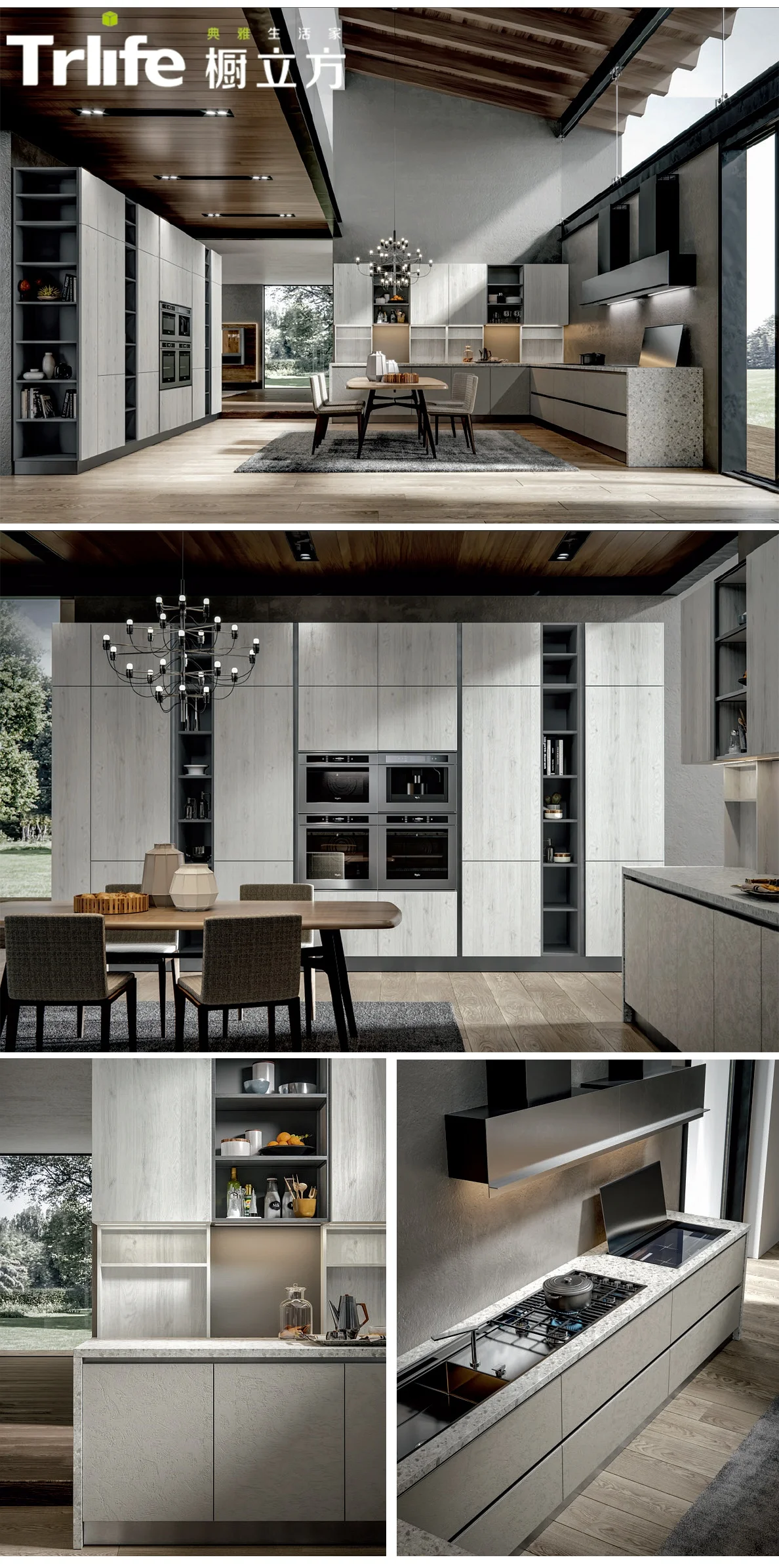 Factory direct selling high quality Australian modern style melamine kitchen cabinet