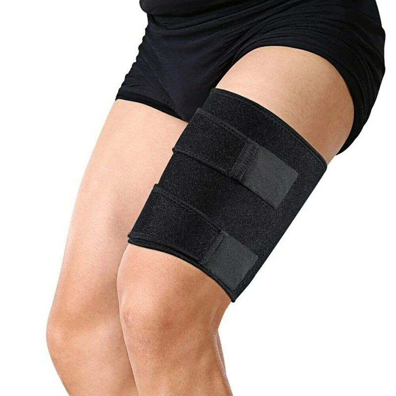 

Brace Support belt sport waterproof neoprene Hamstring Compression Sleeve with Anti-Slip Strip Thigh thigh support, Black