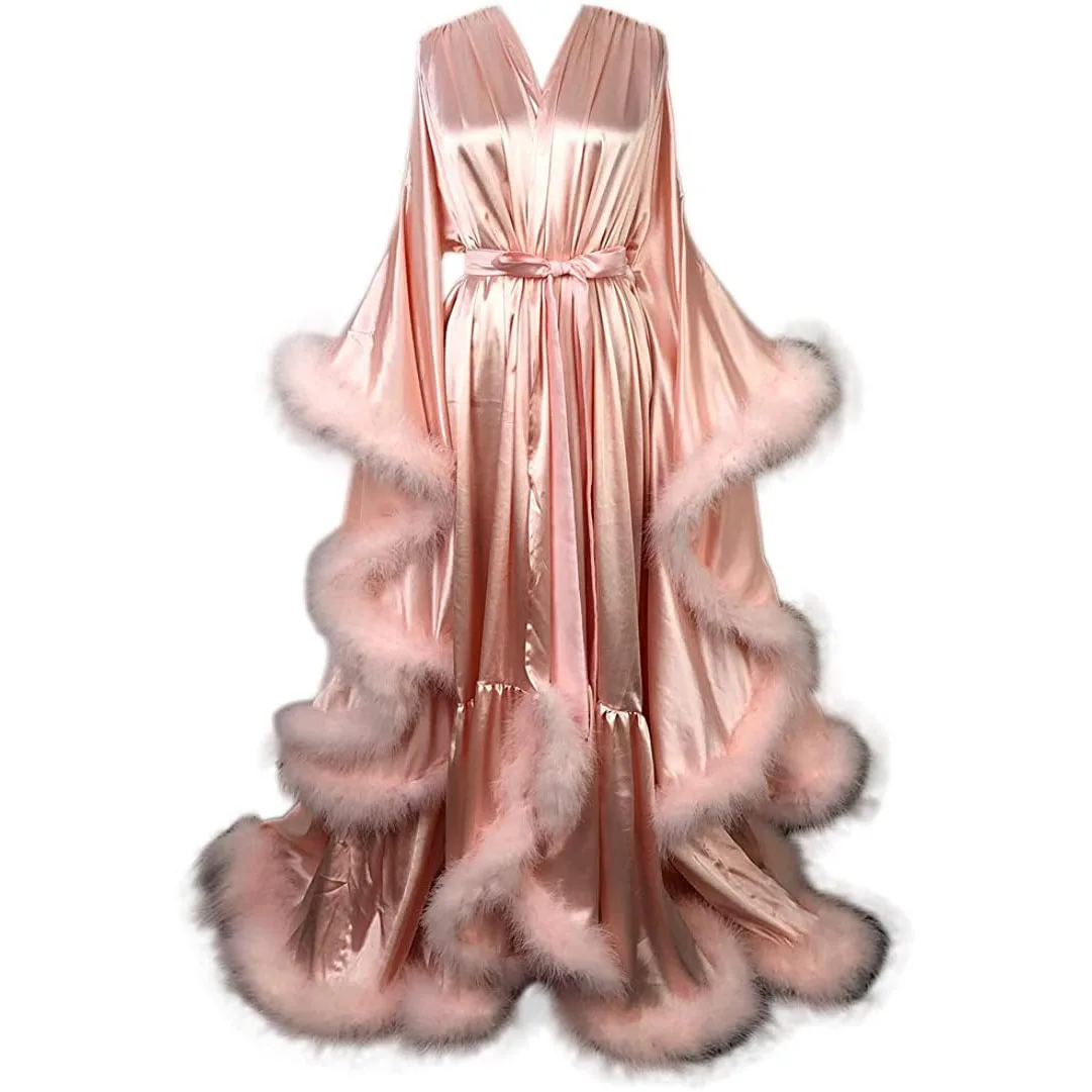 

Custom Wholesale Silk Satin Wedding Bridesmaid Satin Bridal Robe