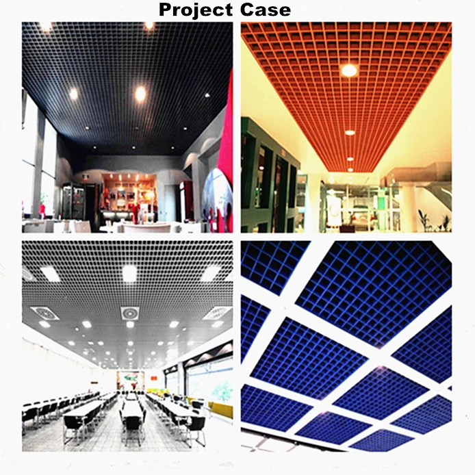 Acebond Ceiling Tiles Grille Open Cell Ceiling Aluwoodm Metal Modern
