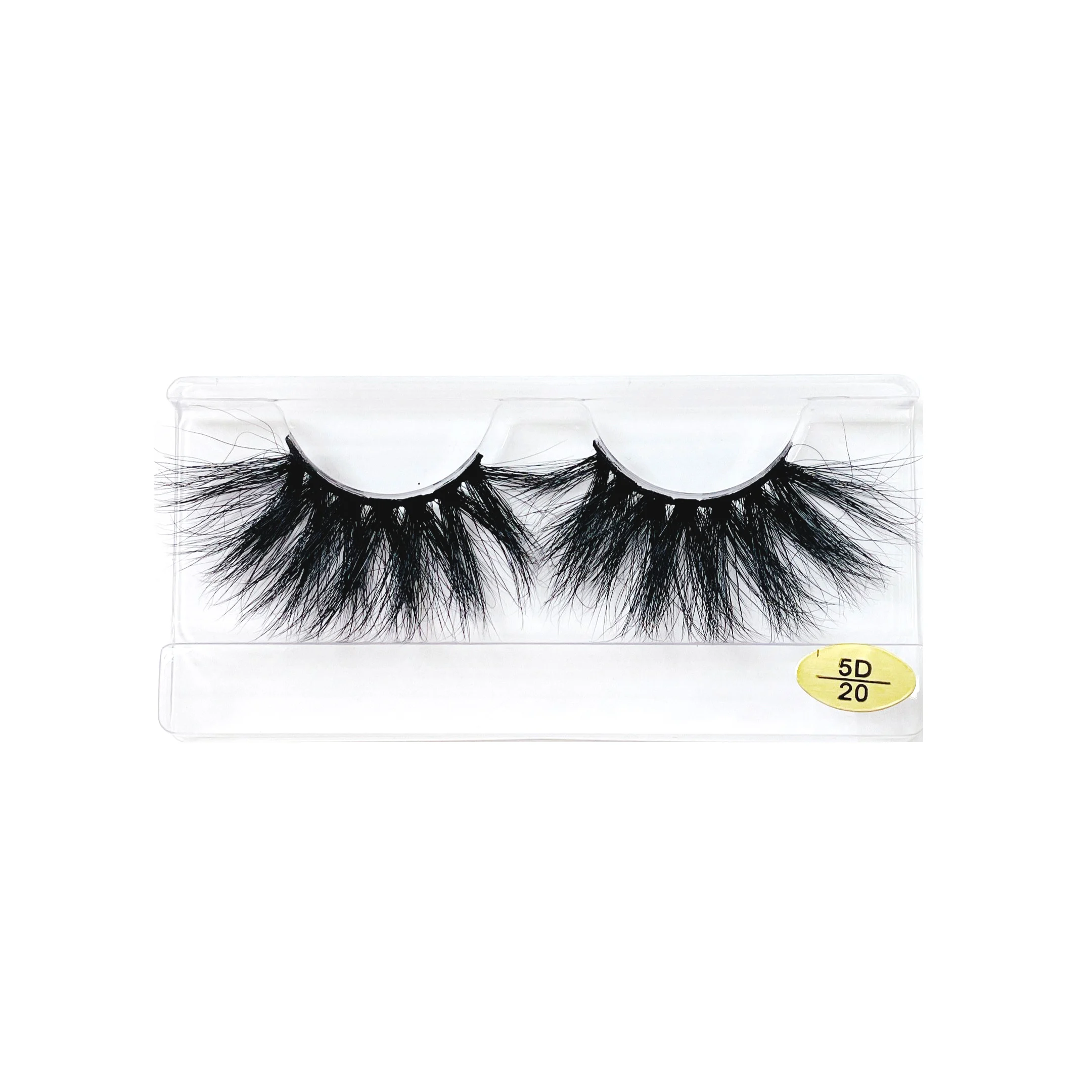 

custom private label packaging for 25mm 5d real mink fake eyelashes, Black