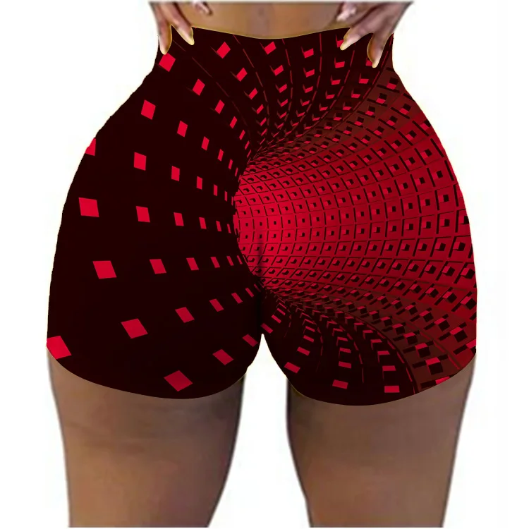 

2021 Summer New Design Popular Accept Custom Printed High Waist Plus Size Candy Women Snack Shorts, Picture