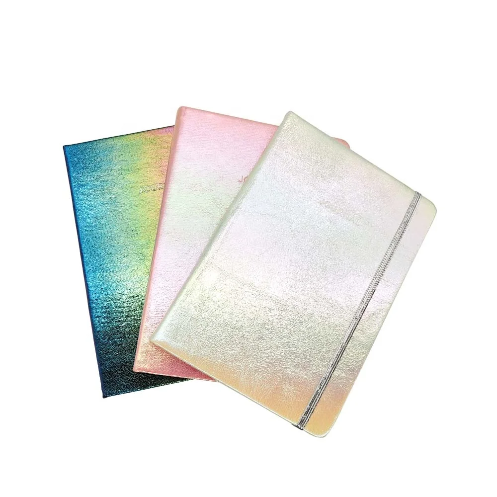 Custom Design Holographic Foil Embossed Logo Journal Notebook Buy Holographic Foil Notebook