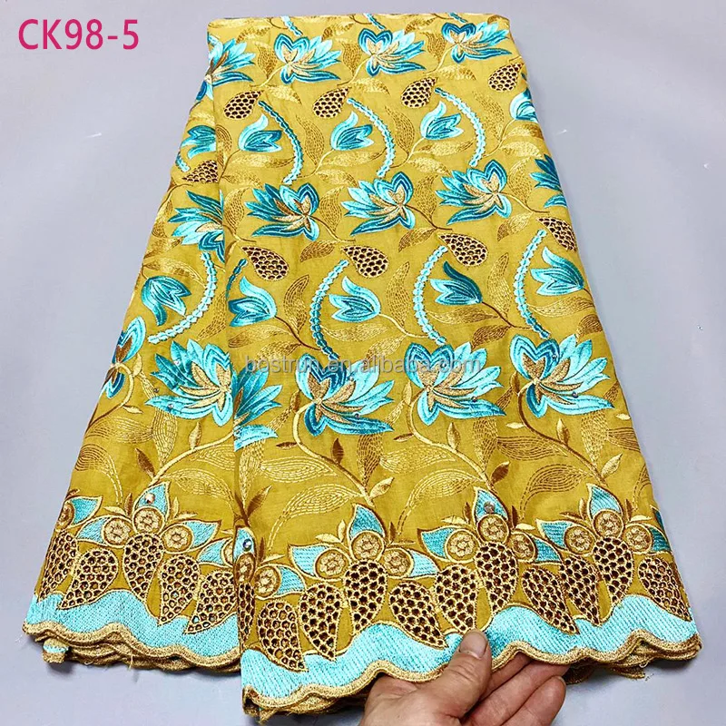 

CK98 Newest high quality swiss cotton voile lace austria 2021 Fabric African Swiss Cotton Voile