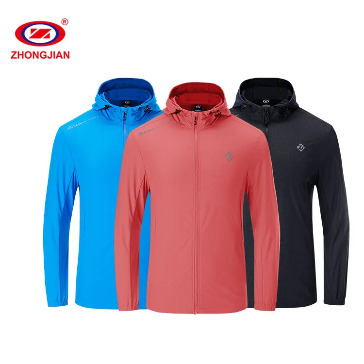 

High Neck Winter Outdoor Windproof Zip Up Hoodie Jacket Men Softshell Jacket