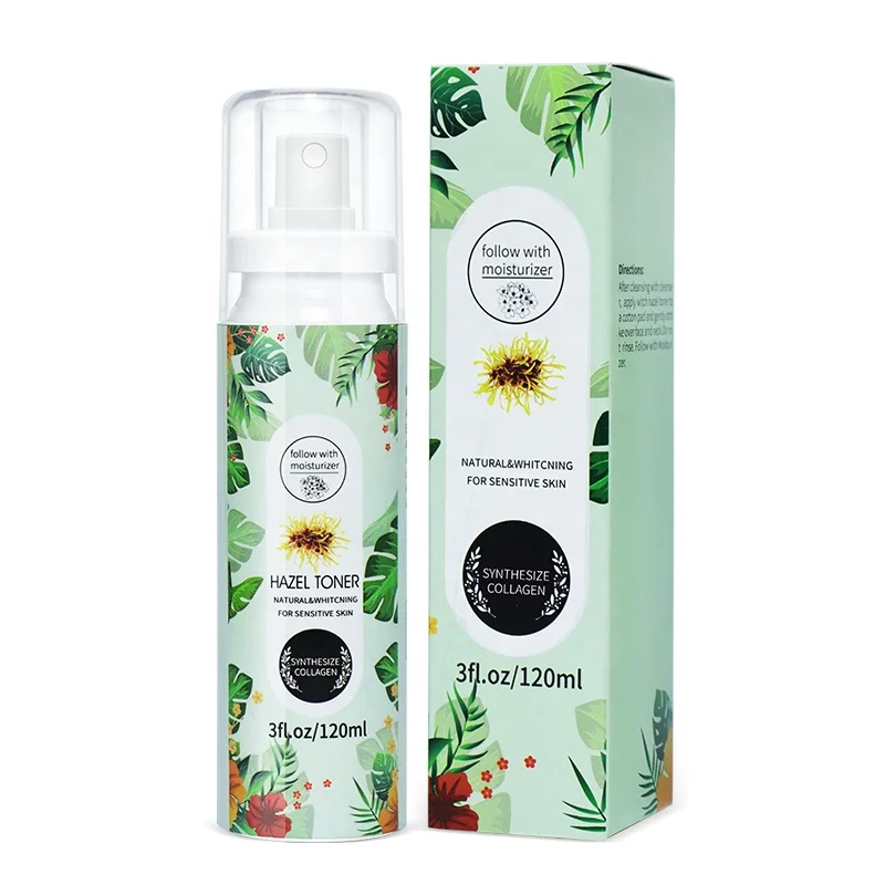 

Oem Private Label Best Skin Whitening And Firming Anti-Wrinkle Witch Hazel Face Skin Toner Spray