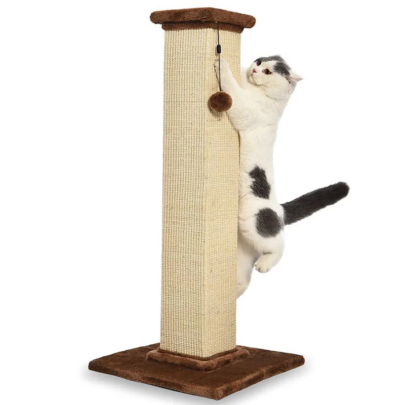 

Cat Tree Sisal Rope Climbing Frame DIY Cats Scratching Post Toys Detachable Cats Kitten Grinding Claw cat climbing tree, As photo show