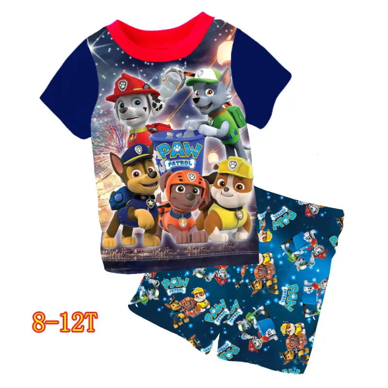 

Wholesale price crazy sale China children sleepwear fancy cartoon kids sleepwear cotton short sleeve 8-12y pyjamas kids pajamas