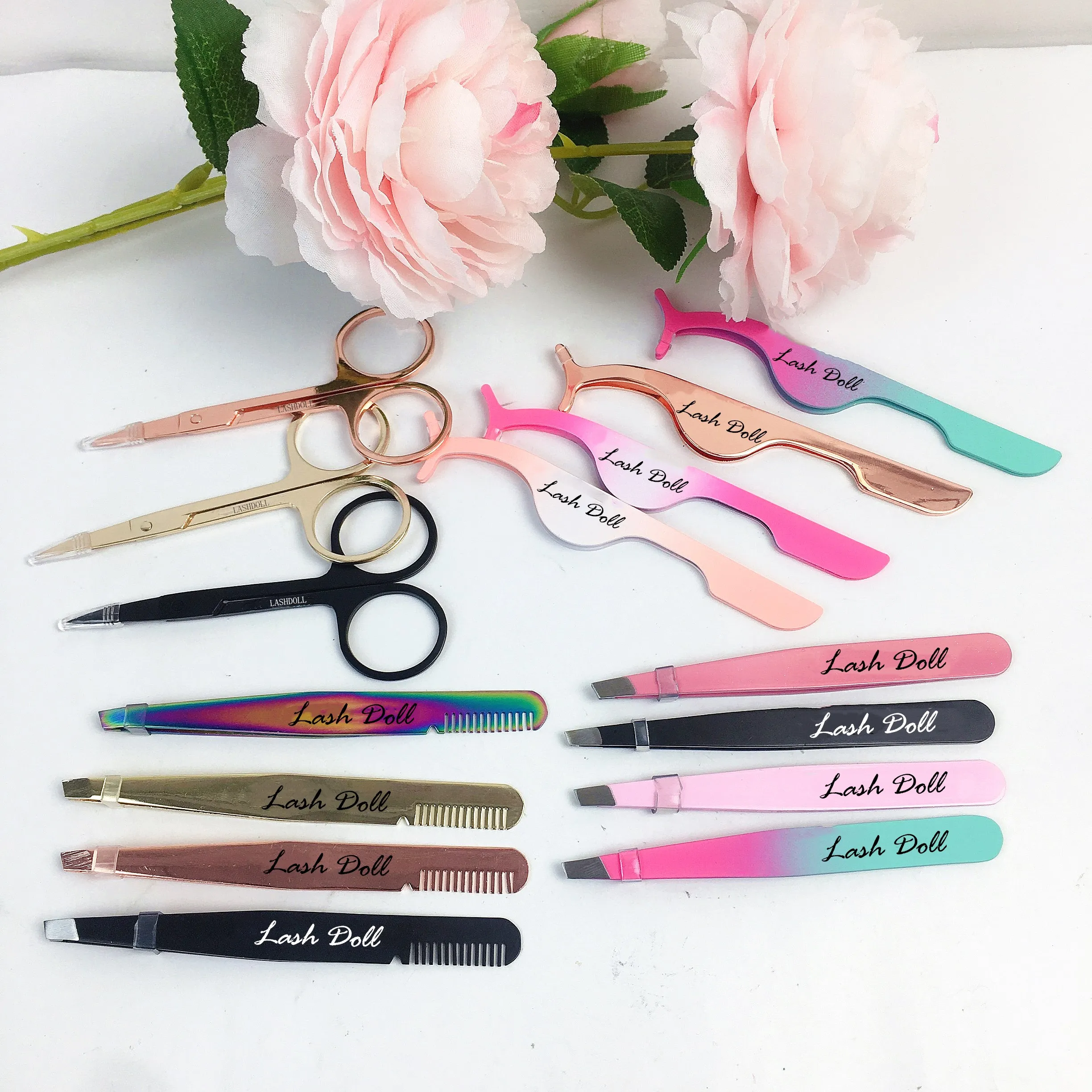 

lash tools vendor 4 colors scissors eyelash scissors private label eyelash tools