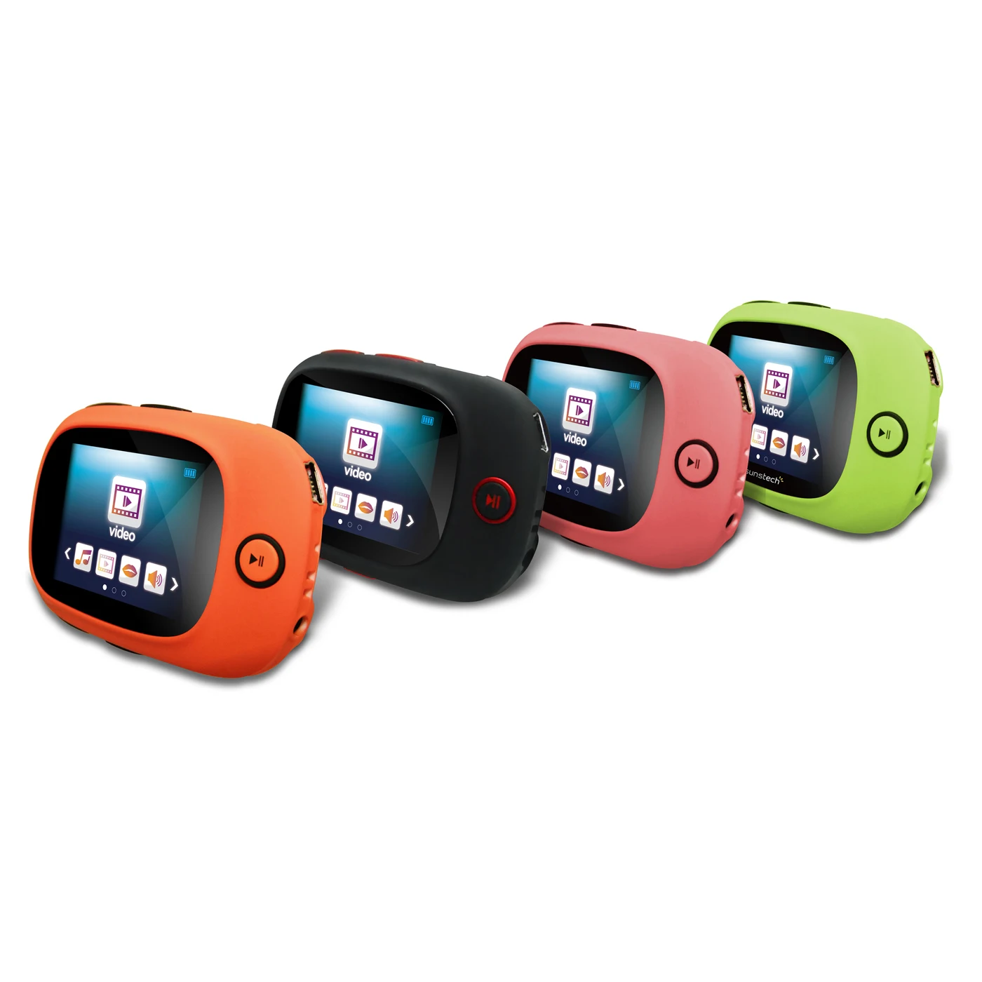 

A-188 Sport Suite Rubber Cover Cloth Armband MP4 Player With Hanging Style Earphone
