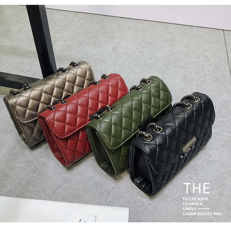 

TS9114 Mini Fashion Cross Body Bags Personality Night Club Chain Bag PU High Quality Women Shoulder Bag