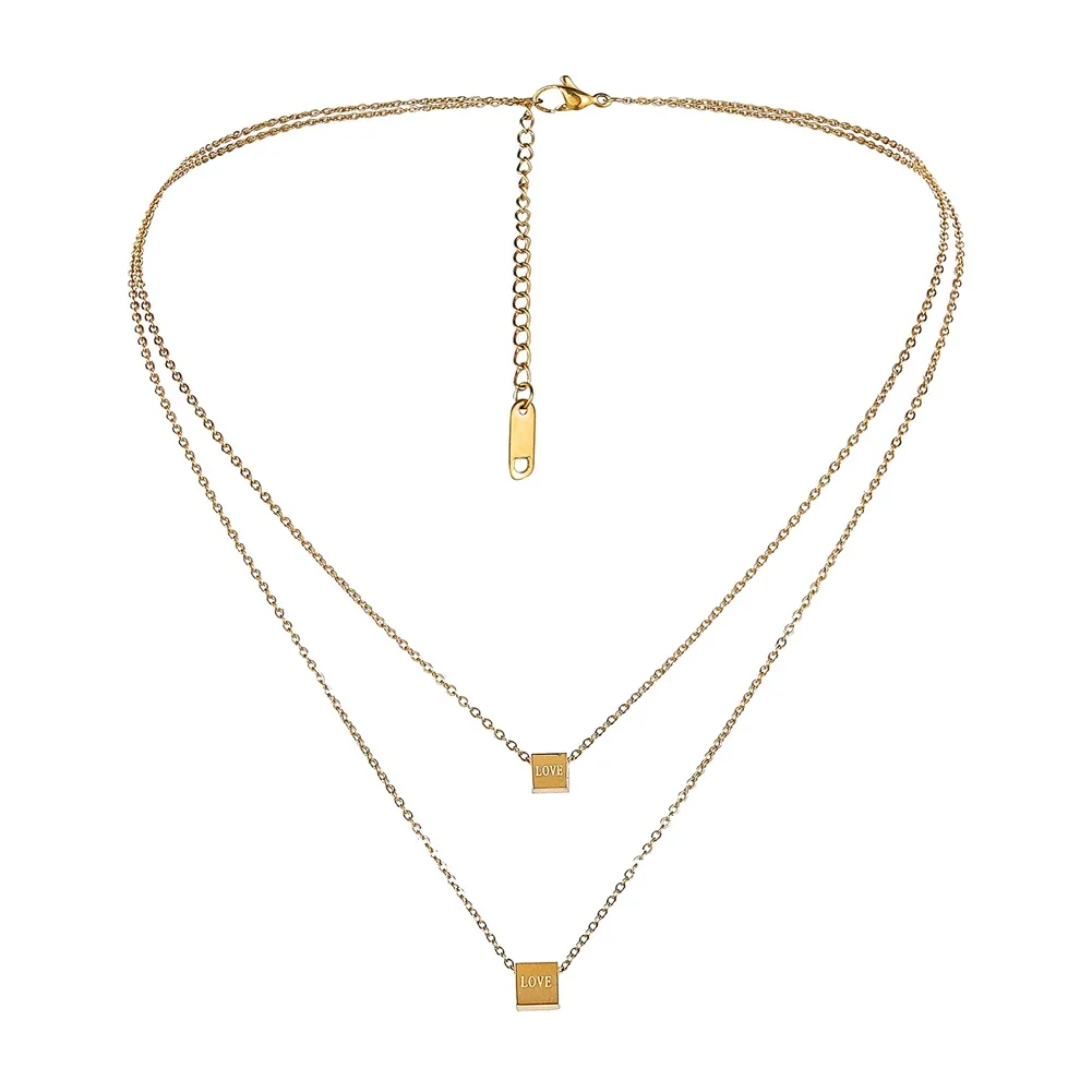 

Heart Necklace Pendant Handmade 18k Gold Choker Layering silver jewelry necklace