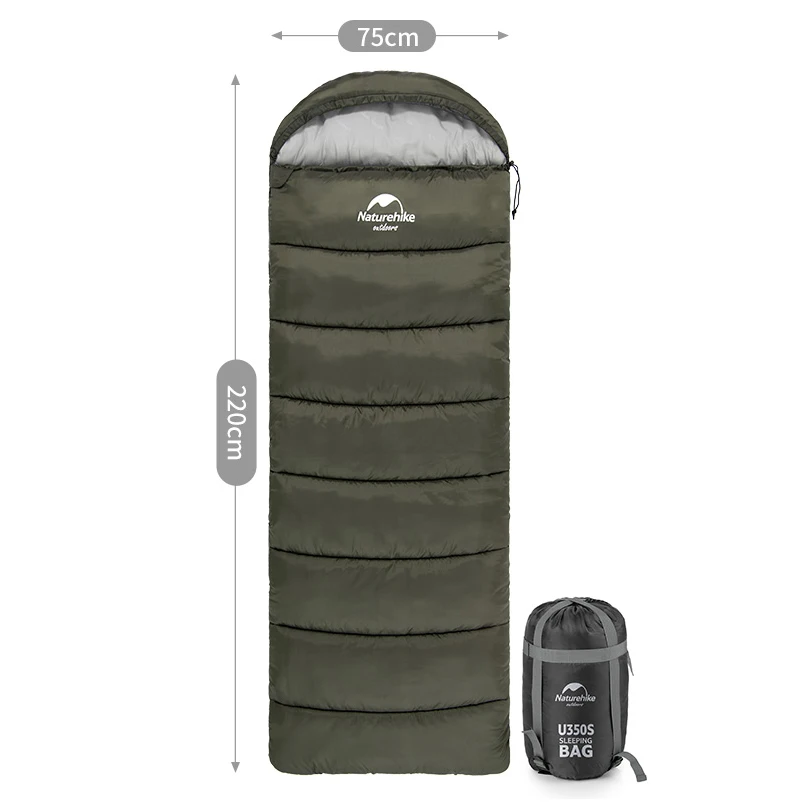 

Naturehike outdoor camping travel 3 season U150 U250 U350 U250S U350S polyester envelope sleeping bag