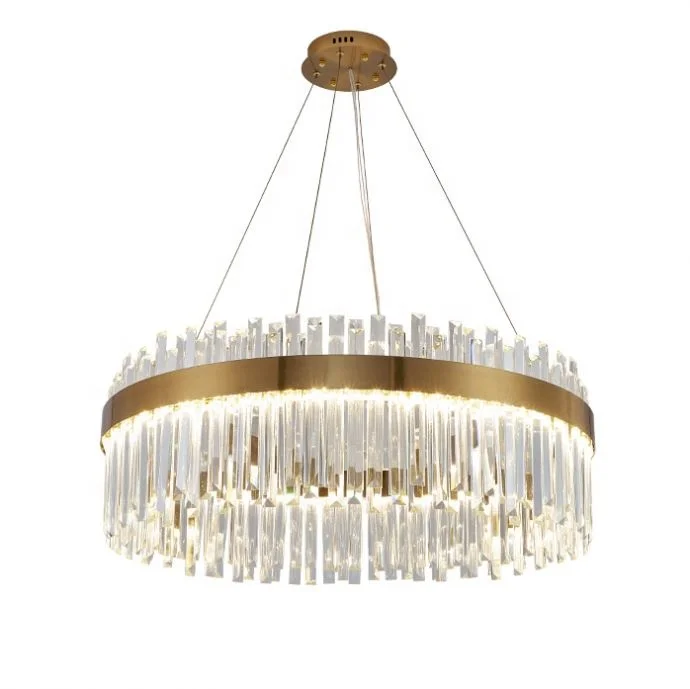 Gold  Crystal Hanging Lamp  Pendant Light Solutions International Inc Lighting