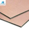 3mm 4mm mirror high gloss/wood/copper brushed aluminium composite panel for decoration/advertising