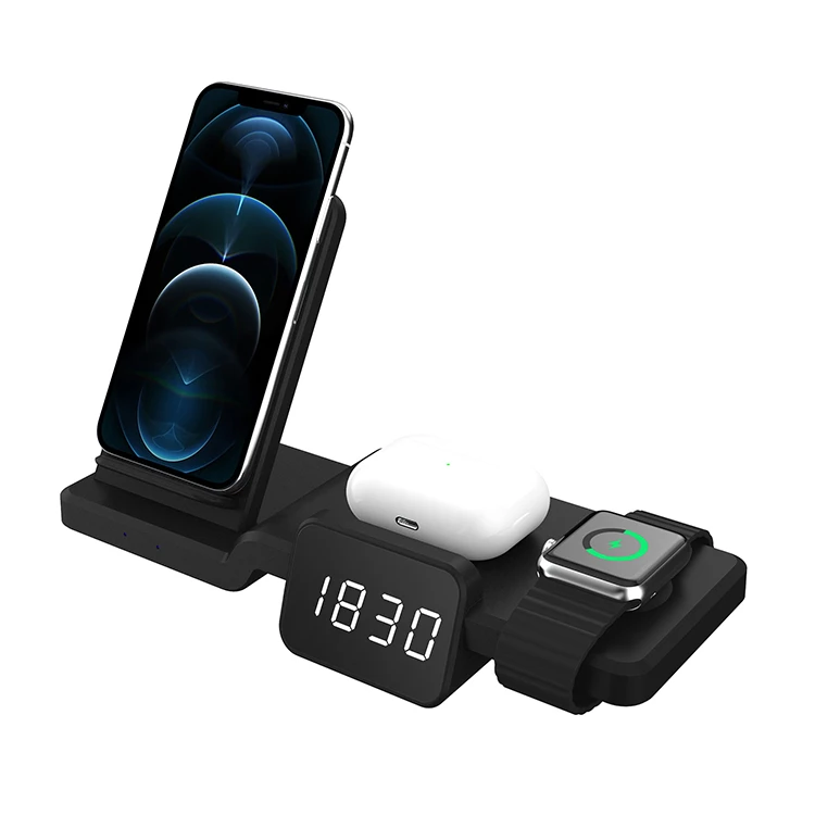 

Langwei New Arrival 5in1 Wireless Charging For Mobile Phone Wireless Dock Station Charger For iWatch
