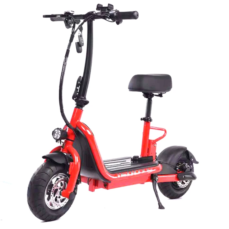 

China factory sale folding With seat 10 inch 500W 48V 12Ah electric motor cycle scooter adult