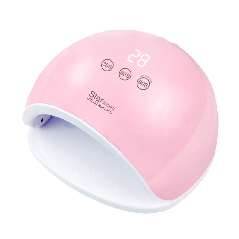 

OEM ODM Nail Art Lamp LED UV Light Smart Sensor Phototherapy Machine Nail Polish Fast Drying Seche Ongle Automatic Nail Dryer, White pink