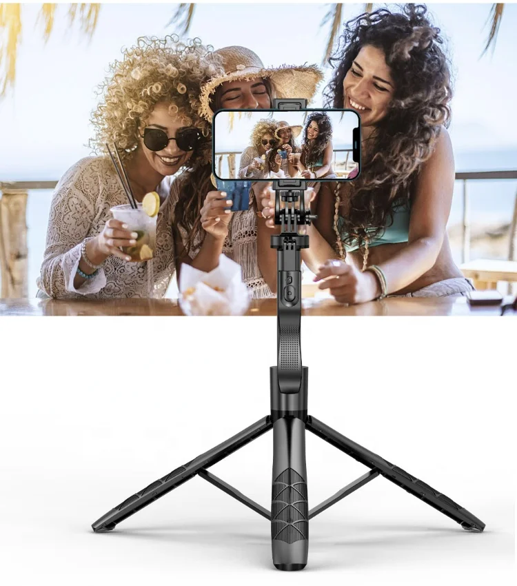 

Portable 60 Inch Aluminum Alloy Phone Tripod with Wireless Remote Shutter Compatible with 14 Android Smartphone 360 Selfie Stick