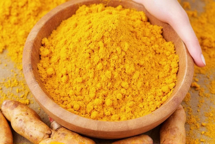 Various turmeric alternatives arranged on wooden table