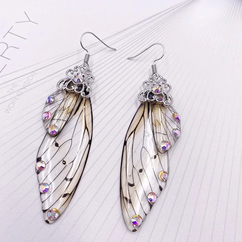 

butterfly for girl womens hoop earrings fashion personalized swing custom jewelry gift wedding, Colorful