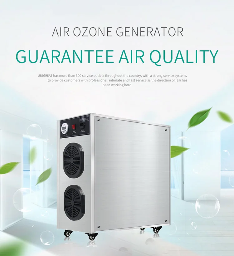 5~20g Commercial Ozone Gnerator Strong Concentration Ozone Air Purifier Stainless Steel Body Ozone Disinfection Machine
