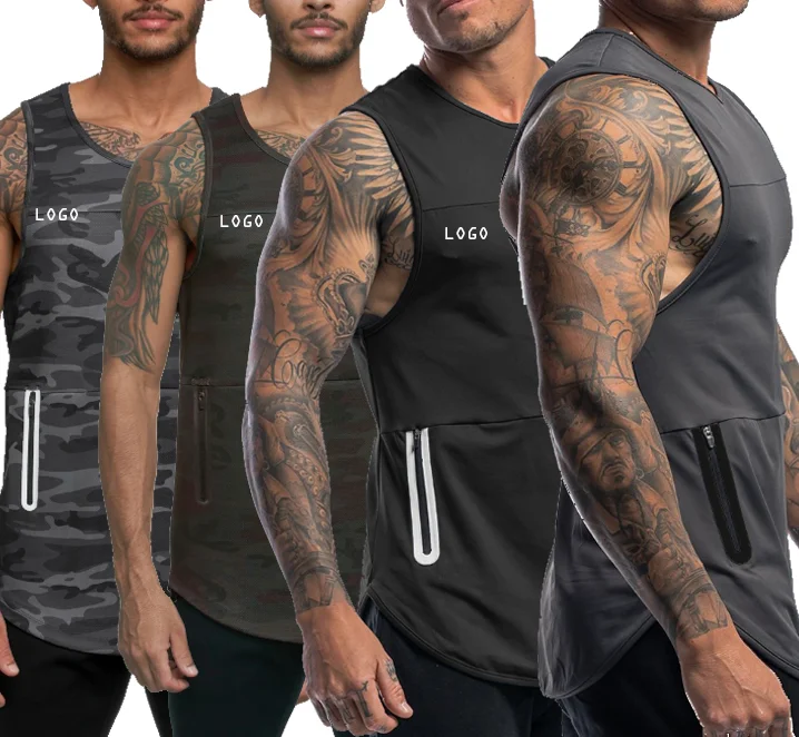 

Private Label Summer New Sports Yoga Vests Men Quick Drying Fitness Bottoming Shirt Wholesale Gym Wear, As pictures