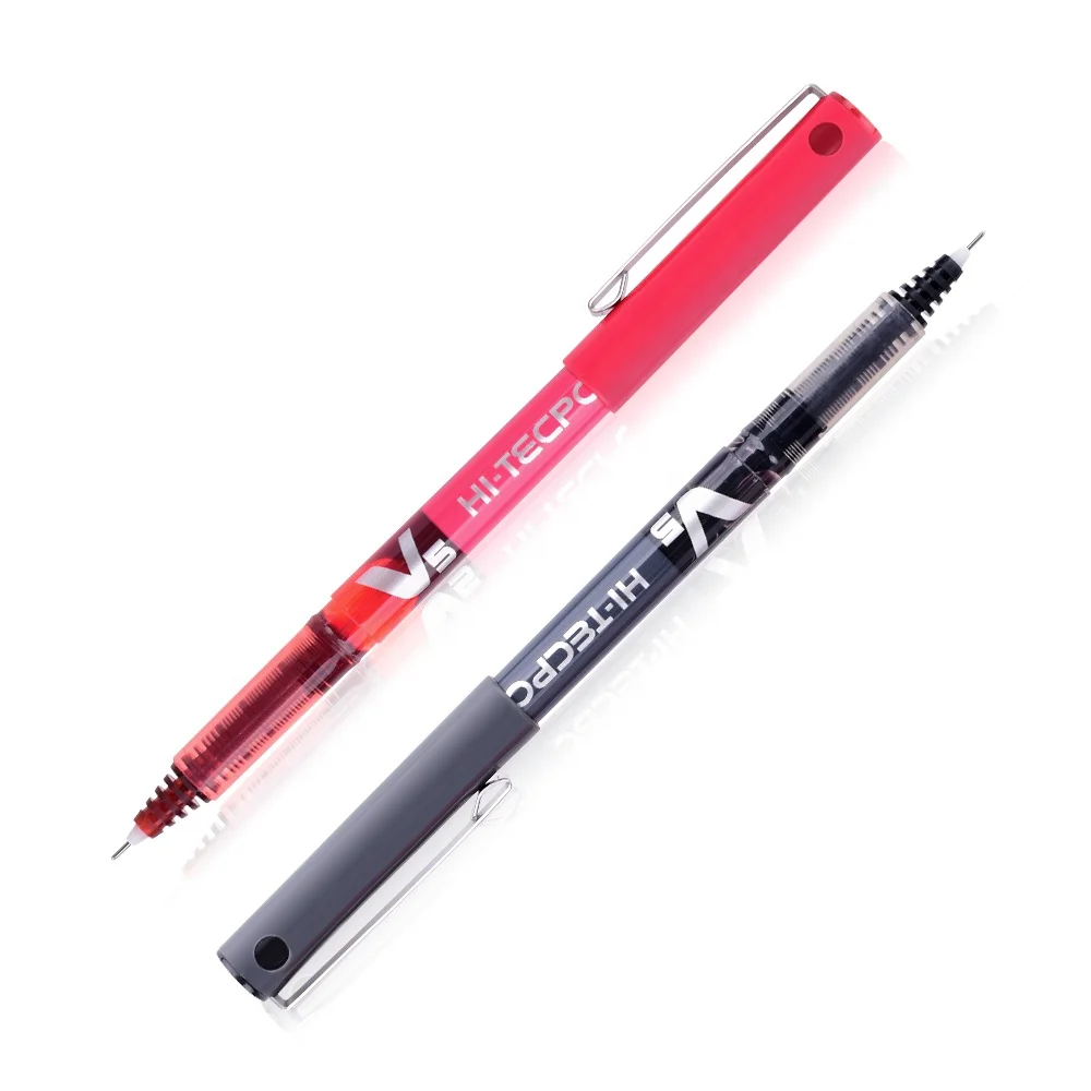 

1 PC V5 0.5mm Cartridge System Refillable Rollerball Pen/Cartridge Red/Blue 2 Colors Available, Black,red