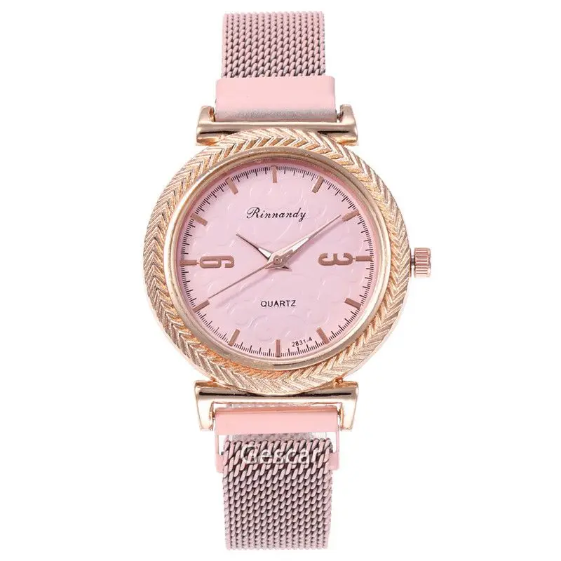 

Free Shipping High Quality Rinnandy Magnetic Mesh Band Women Watch Wholesale Cheap Price Magnetic Watch