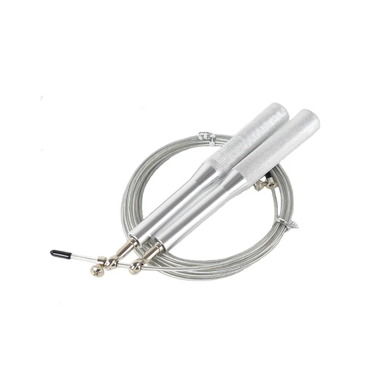 

Customize Logo Speed Colorful Aluminum Handle Wire Self Locking Skipping Rope