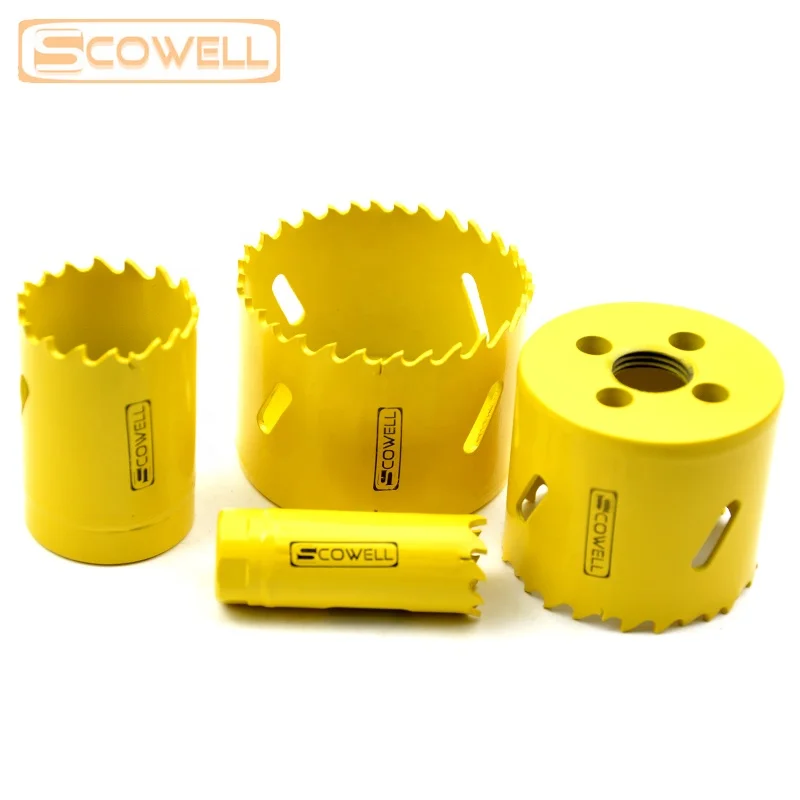 

Scowell HSS Bi-metal M3 Deep Hole saw Cutter Blades Holesaw Bits For wood metal cutting