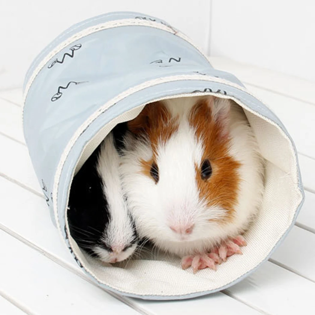 

Small Guinea Pig Hamster Toy Tubes Tunnels Spring Hamster Cage House Single Channel Chinchillas Hamster Tunnel Warm Toy Small G