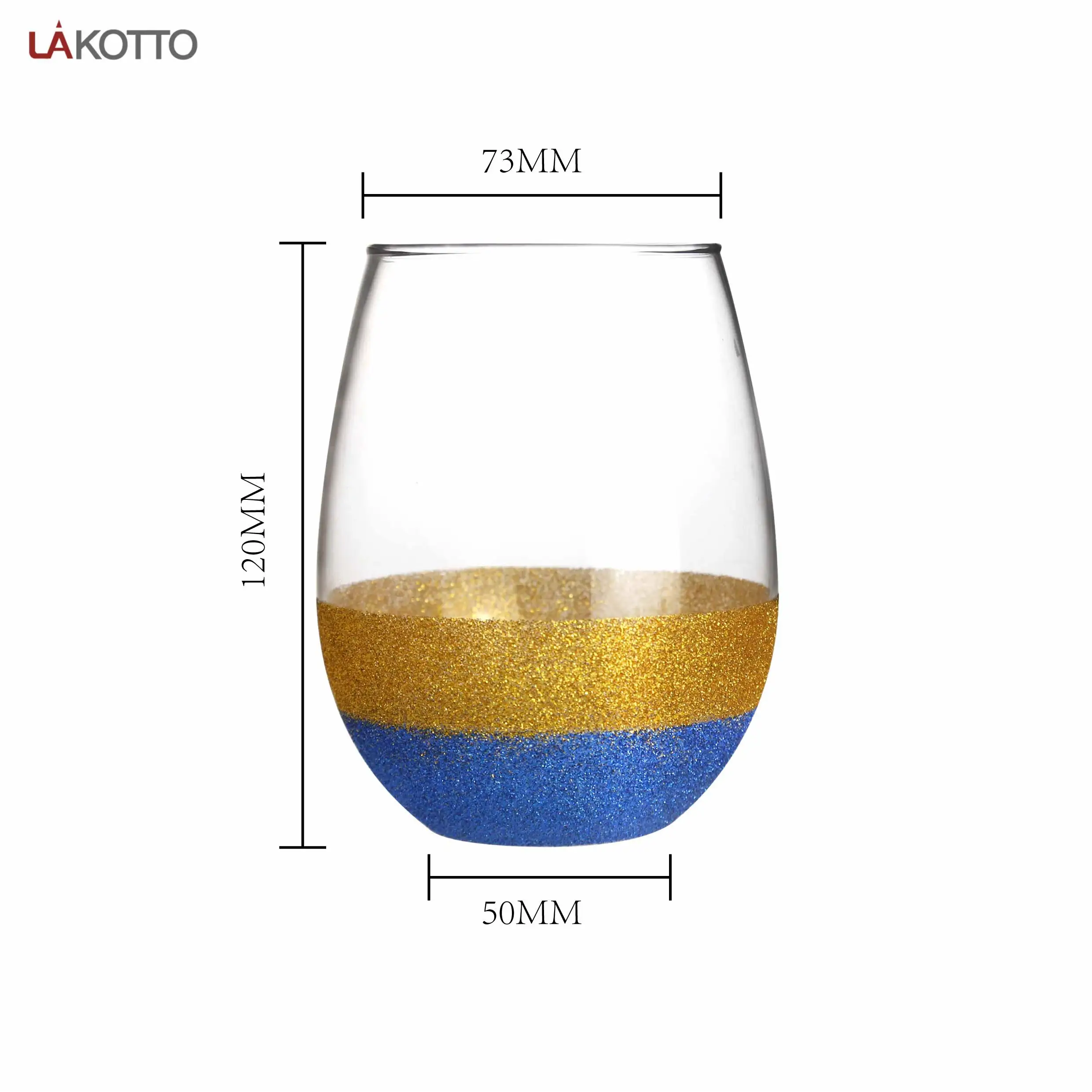 免費樣品lakotto口600毫升20oz水晶玻璃器皿蛋殼玻璃杯喝不倒翁水玻璃