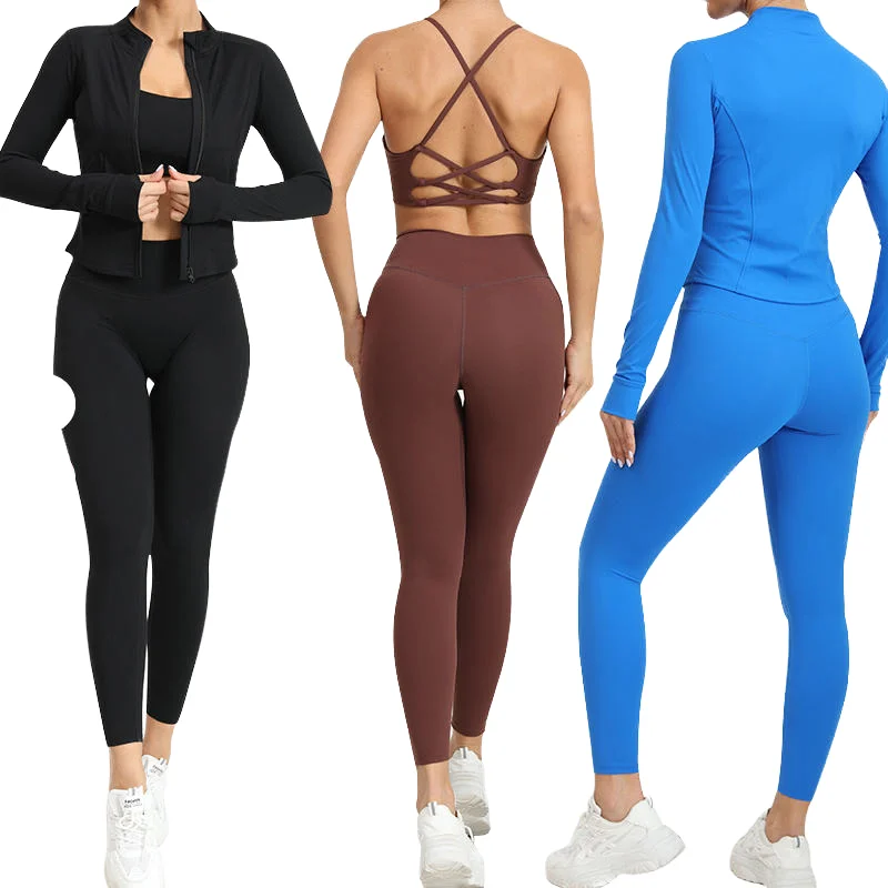 Tight-Fitting针织Spandex Nylon Yoga Pants