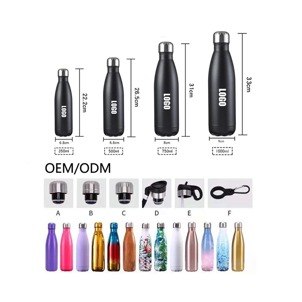 

500ml black matte rose double wall vacuum water bottles sports custom insulate stainless steel water bottle