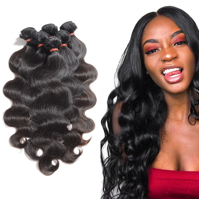 

8A Grade Unprocessed Wholesale Virgin Brazilian Hair 8-28 Inches Original Remy Human Hair Extensions Body Wave Bundle